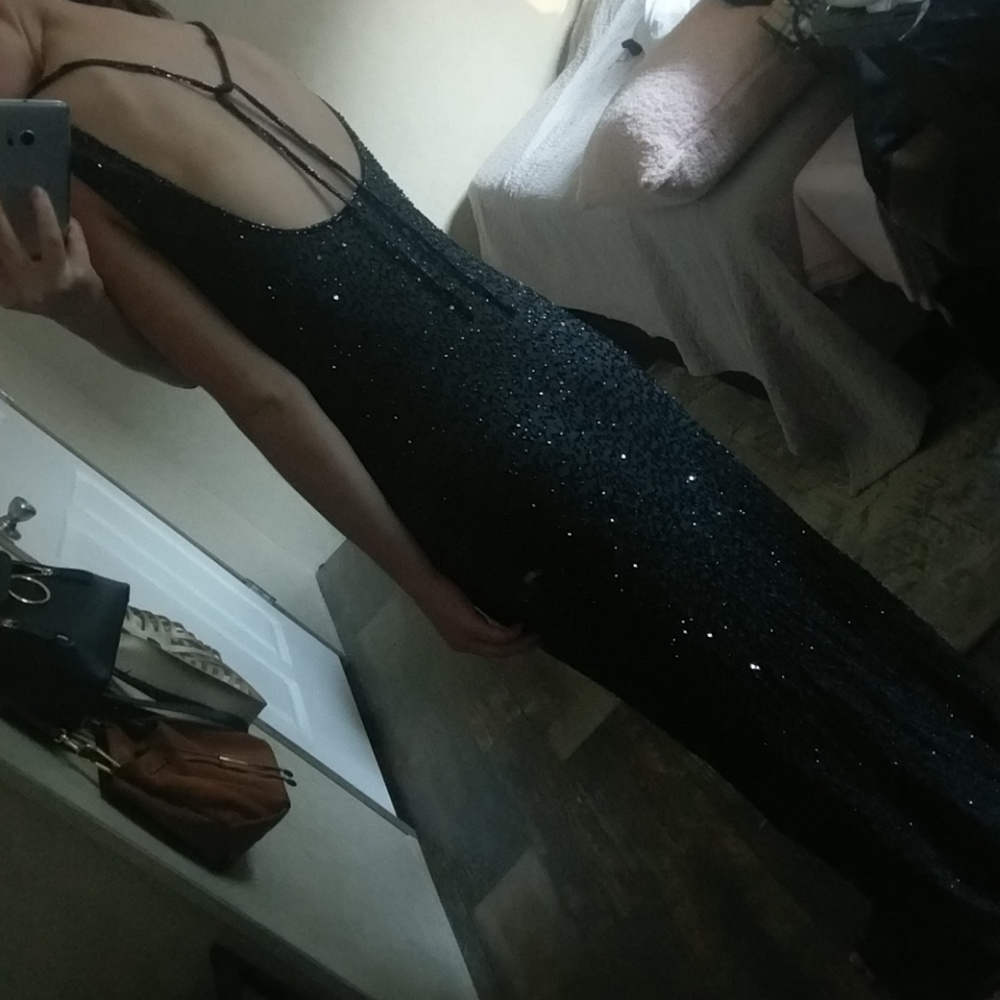 Prom wedding guests dress maxi low back